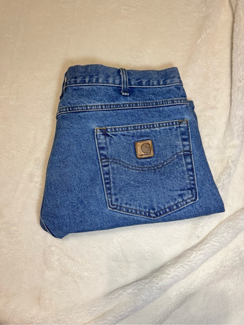 Carhartt Men's Blue Relaxed Fit Jeans